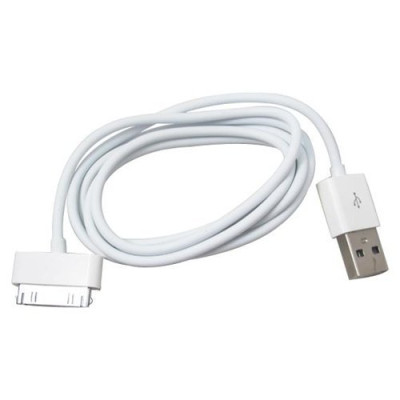 Добави още лукс USB кабели Дата кабел USB Apple iPhone 4 / Apple iPhone 4S бял
